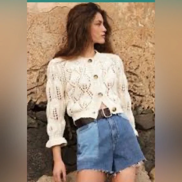 Ba&sh gorgeous Sennay cardigan pullover S - Picture 2 of 14